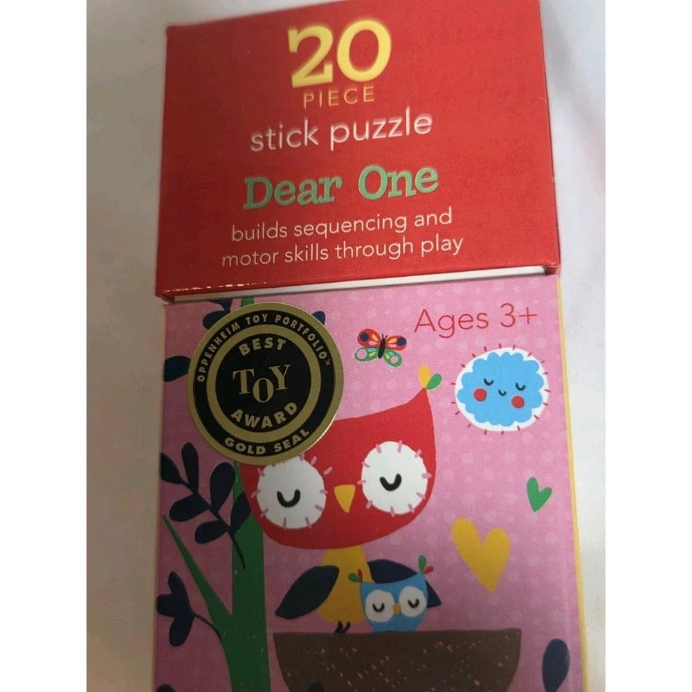 Award Win Gibby & Libby Dear One 20-Piece Line Up Animal Cardboard Puzzle Age 3+